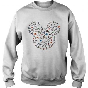 Racing Mickey Mouse head Sweatshirt