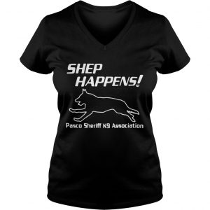 Shep Happens pasco sheriff k9 association Ladies Vneck