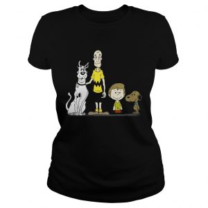 Snoopy ScoobyDoo and Charlie Brown Shaggy Rogers Ladies Tee