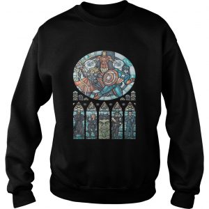 Stained Glass Windows Super Heroes by Marissa Garner Sweatshirt