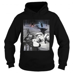 Star wars darth vader and stormtroopers take a selfie Hoodie