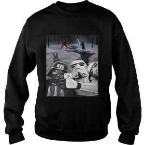 Star wars darth vader and stormtroopers take a selfie Sweatshirt