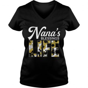 Sunflower Nanas Blessings Life Ladies Vneck