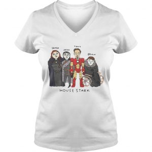 The Gang House Stark Sansa Arya Tony Bran Ladies Vneck