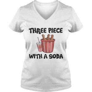 Three Piece With A Soda Ladies Vneck