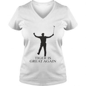 Tiger Is Great Again Ladies Vneck