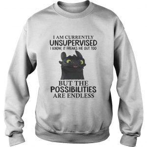 Toothless I am currently unsupervised I know It freaks me out too Sweatshirt
