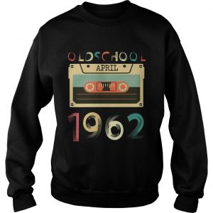 Vintage Cassette tape Oldschool April 1962 Birthday Sweatshirt