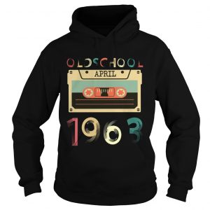 Vintage Cassette tape Oldschool April 1963 Birthday Hoodie