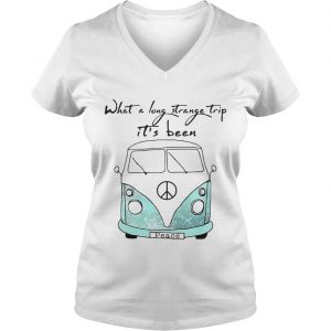 What a long strange trip its been Hippie Ladies Vneck