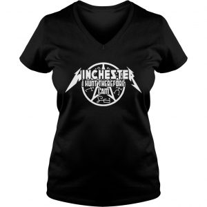 Winchester I hunt therefore I am Ladies Vneck