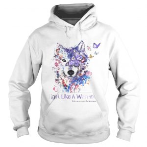 Wolf fight like a warrior fibromyalgia awareness Hoodie