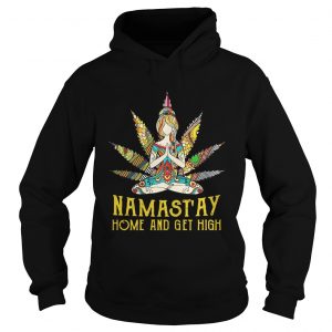 Yoga girl weed namastay home and get high Hoodie
