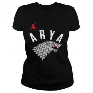 Arya Stark Game of Thrones Silver Foil Ladies Tee
