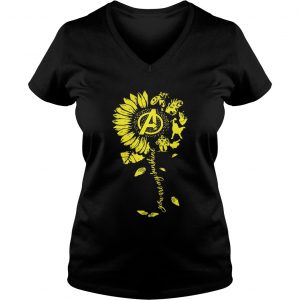 Avengers you are my sunshine flower Ladies Vneck