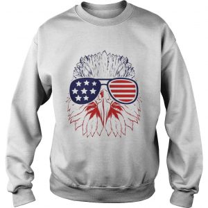 Bald Eagle American Flag Aviator Glasses Sweatshirt