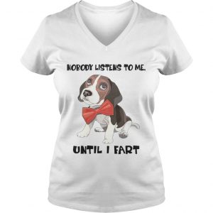 Beagle Funny Ladies Vneck