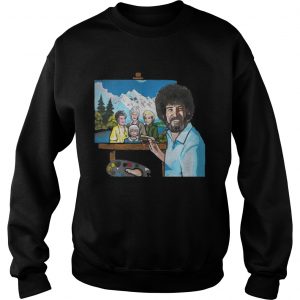 Bob Ross painting the golden girl Sweatshirt