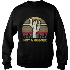 Cactus not a hugger sunset Sweatshirt