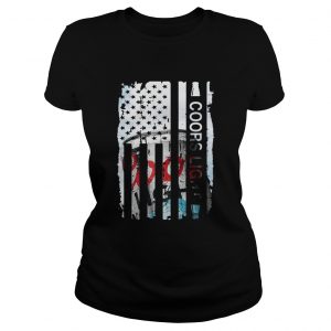 Coors Light flag America Ladies Tee