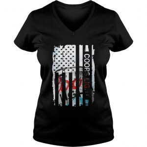Coors Light flag America Ladies Vneck