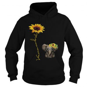 Elefanta girassol vocmeu raio de sol camisa Hoodie