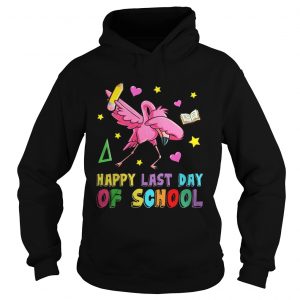 Flamingo Happy Last Day Of School Hoodie