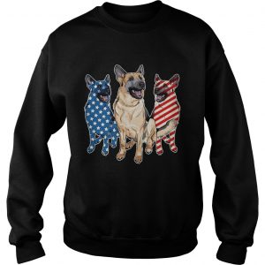 German Shepherd Flag Sweatshirt