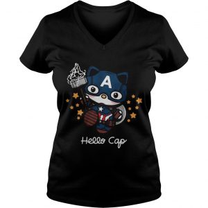 Hello Kitty Captain America Ladies Vneck