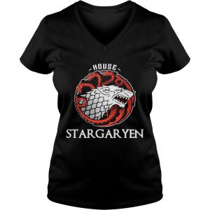 House stargaryen wolf and dragon Ladies Vneck