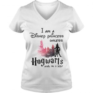 I am a Disney princess unless Hogwarts sends me a letter Ladies Vneck