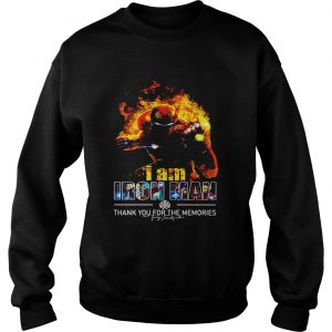 I am Iron Man thank you for the memories signature Sweatshirt