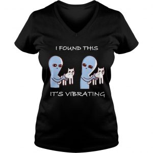 I Found This ITs Vibrating Cat Ladies Vneck