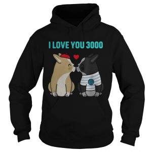 I love you 3000 Bulldog kiss Hoodie