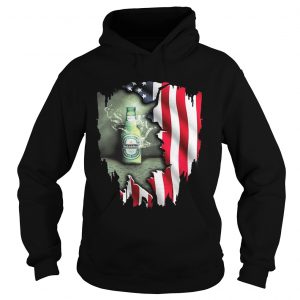Independence day 4th of July Heineken America Flag Hoodie