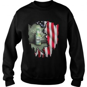 Independence day 4th of July Heineken America Flag Sweatshirt
