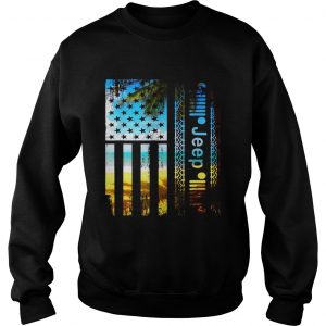 Jeep American flag summer beach Sweatshirt