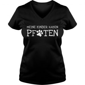 Meine kinder haben Pfoten Ladies Vneck