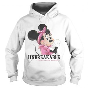 Minnie Mouse unbreakable breast cancer awareness Hoodie
