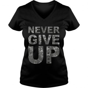 Never Give Up BLACKB Liver Team Ladies Vneck