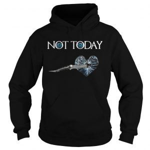 Not Today Arya Stark Dagger On Heart Night King Hoodie