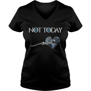 Not Today Arya Stark Dagger On Heart Night King Ladies Vneck