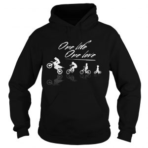 One Life One Love Biker Hoodie