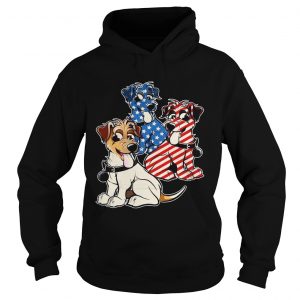 Parson Russell Terrier American Flag Hoodie
