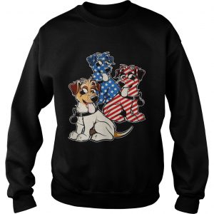 Parson Russell Terrier American Flag Sweatshirt