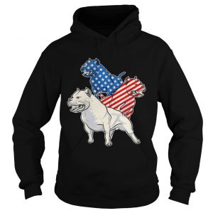 Pit Bull American Flag Hoodie
