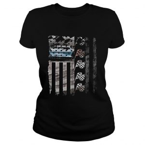 Racing American flag Ladies Tee