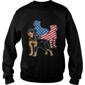 Rottweiler American Flag Sweatshirt