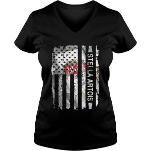 Stella Artois US flag Ladies Vneck