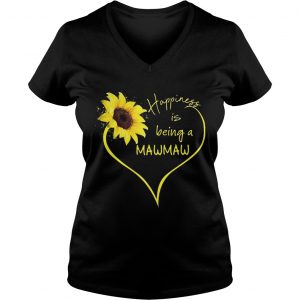 Sunflower blessed to be called Mawmaw Ladies Vneck